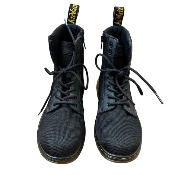 Dr. Martens Junior Combs Extra Tough Poly Casual Boots in Black Kids Size 4 - Picture 3 of 7